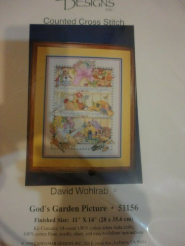 David Wohlrab God's Garden Flower Counted Cross Stitch