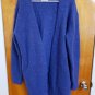 Acne Studios Raya Short Fuzzy Violet Purple Mohair Open Sweater Cardigan XS