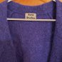 Acne Studios Raya Short Fuzzy Violet Purple Mohair Open Sweater Cardigan XS