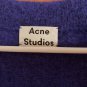 Acne Studios Raya Short Fuzzy Violet Purple Mohair Open Sweater Cardigan XS