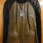 Francis Leon $1600 Rick Quilted Colorblock Leather Tailor Moto Jacket 8