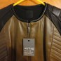 Francis Leon $1600 Rick Quilted Colorblock Leather Tailor Moto Jacket 8