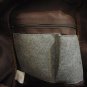 J Carrot Gray Felt Faux Leather Backpack