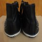 Ash Vibration Star Jewel Studded Black Leather Hi Top Trainer Sneakers 38 8