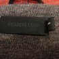 Francis Leon $475 Contrast Black Leather Gray Orange Fleece Owen Hoodie Jacket S