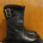 Paul Smith $700 Italy Minimalist Scuba Brown Leather Buckle Moto Biker Boots 9