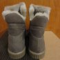 Cute Colorblock Quilted Faux Shearling Fur Sand Suede Sneakers Boots 5.5 6