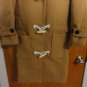 Long Woolen Camel Brown Hooded Toggle Duffle Coat S