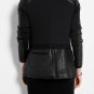 Francis Leon Mix Media Quilted Black Leather Owens Ann Moto Biker Jacket S