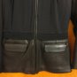 Francis Leon Mix Media Quilted Black Leather Owens Ann Moto Biker Jacket S
