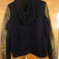 Francis Leon $425 Acid Yellow Leather Black Fleece Owen Hoodie Jacket 6 8 M