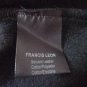 Francis Leon $425 Acid Yellow Leather Black Fleece Owen Hoodie Jacket 6 8 M