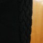 Patterson J Kincaid 2 in 1 Cable Open Knit Black Cashmere Cardigan Sweater M