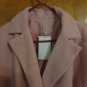 Pastel Pink Cocoon Oversized Double Breasted Woolen Belted Trench Coat S 4 6 8