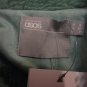 ASOS Faux Suede Shearling Mint Green Oversized Aviator Moto Jacket 4 6
