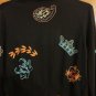 Rare BCBG Spring Jellyfish Crown Embroidered Multicolor Brown Bolero Cardigan