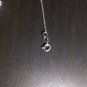 Cute Floating Big Pretzel .36 ct Diamond 5g 14k White Gold Pendant Necklace 18"