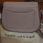 Marc Jacobs $375 Small Recruit Pale Lilac Pebbled Leather Saddle Crossbody Bag