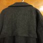 Heather Gray Fuzzy Woolen 3/4 Sleeve Classic Oversized Collar Trench Coat S