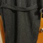 Heather Gray Fuzzy Woolen 3/4 Sleeve Classic Oversized Collar Trench Coat S
