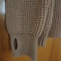 Leroy & Perry $410 Minimalist Cable Waffle Textured Camel Wool Boxy Sweater S