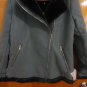 Missguided Asymmetrical Blue Faux Fur Leather Aviator Biker Moto Jacket 4