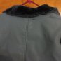 Missguided Asymmetrical Blue Faux Fur Leather Aviator Biker Moto Jacket 4
