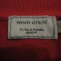 Maison Kitsune Fox Printed ColorBlock Red Gray Sweatshirt S M Women Unisex