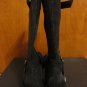 Fruit Italy Skull Studded Buckle Plein Charcoal Gray Suede Boots 39 9 APC