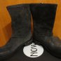 Fruit Italy Skull Studded Buckle Plein Charcoal Gray Suede Boots 39 9 APC