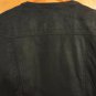 Selected Femme $400 Gold Sequin Black Suede Collarless Biker Moto Jacket 6 10