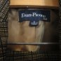 Evan Picone Textured Brown Plaid Office Profesional Skirt Suit 4