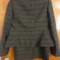 Evan Picone Textured Brown Plaid Office Profesional Skirt Suit 4