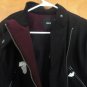 ASOS Oversized Cocoon Contrast Oxblood Black Wool Quilted Biker Moto Jacket 6