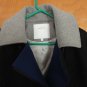 RARE Surface to Air $550 Color Block Navy Blue Gray Wool Moto Jacket M