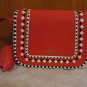 Kate Spade Jasper Crown Street Prickly Pear Red Pebbled Leather Crossbody Bag