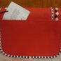 Kate Spade Jasper Crown Street Prickly Pear Red Pebbled Leather Crossbody Bag