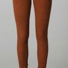 NWT $885 Sz. 28 CURRENT ELLIOTT Skinny Ankle Suede Leather Pants Jeans Brown