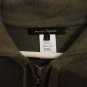 Nanette Lepore Silk Olive Oversized Collar Military Zip Poncho Cape Jacket S