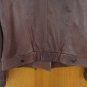 Rachel Roy $1198 Pleated Asymmetrical Brown Moto Leather Jacket M