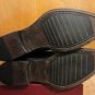 Moma Italy Fold Over Black Leather Buckled Strap Equestrian Riding Boots 8.5 9