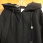 Surface to Air Cocoon Oversized Navy Blue Wool Cashmere Hooded Coat 38 M APC
