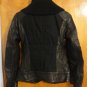 Viktor & Rolf $2785 Owen Black Brown Knit Aviator Moto Biker Leather Jacket 2