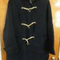 Weekend Max Mara $875 Vicolo Toggle Hooded Navy Striped Double Face Wool Coat
