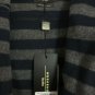 Weekend Max Mara $875 Vicolo Toggle Hooded Navy Striped Double Face Wool Coat