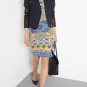 Paul & Joe Sister Black Leather Sleeve Navy Tweed Moto Jacket 6