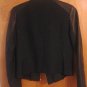 Paul & Joe Sister Black Leather Sleeve Navy Tweed Moto Jacket 6