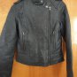 Rare Ed Hardy Tiger Tattoo Quilted Studded Blue Leather Slim Biker Moto Jacket S