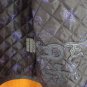 Rare Ed Hardy Tiger Tattoo Quilted Studded Blue Leather Slim Biker Moto Jacket S