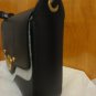 Coccinelle Clessidra Hourglass Lock Eggplant Box Purple Leather Shoulder Bag
